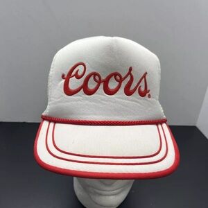 Vintage 90s Coors Trucker SnapBack Hat